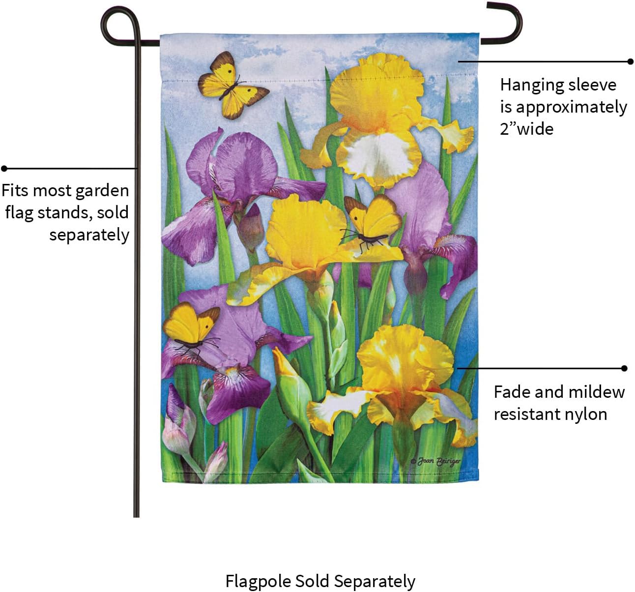 Suede Garden Flag 12x18 double sided V229368