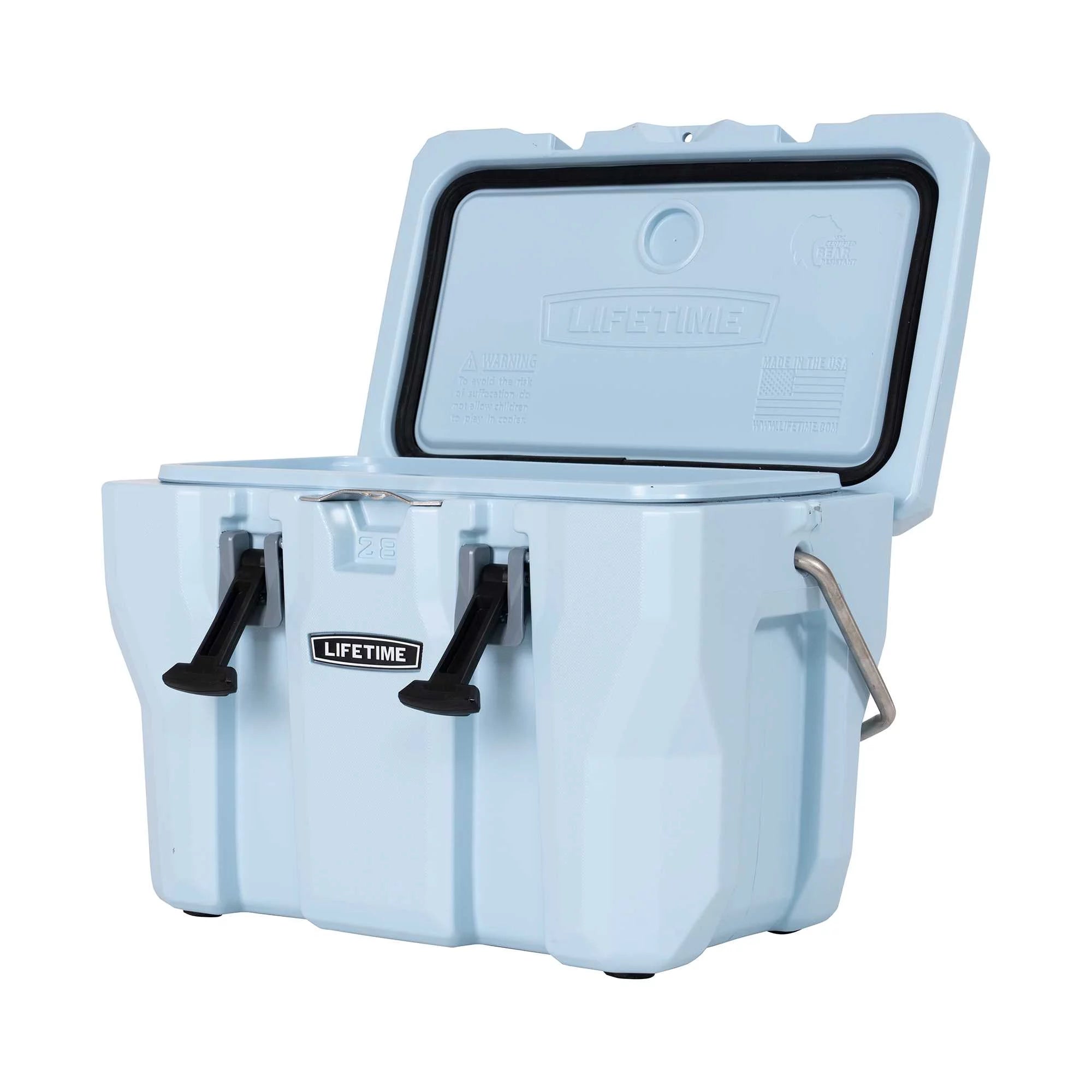 28 Quart Polyethylene Cooler, Sky Blue F928