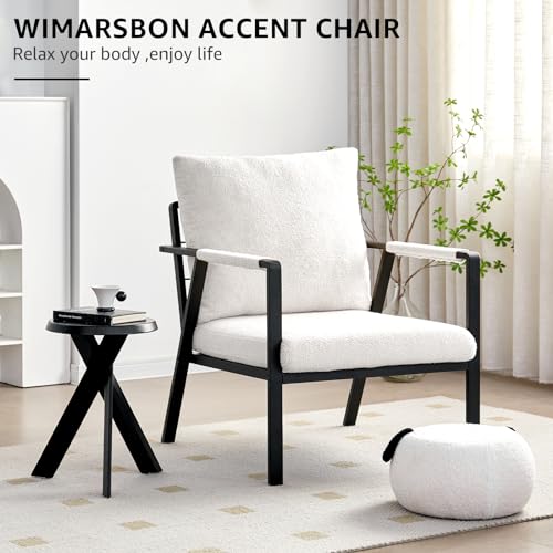 Black Teddy Velvet Accent Chair with Metal Leg U30021
