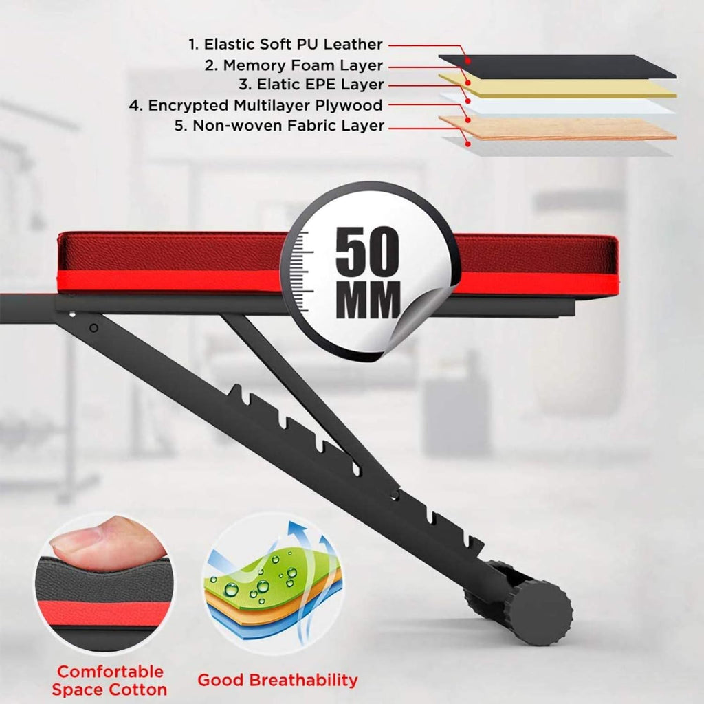 Folding Adjustable Weight Bench N5552