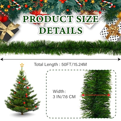 Green Artificial PVC Christmas Garland G507