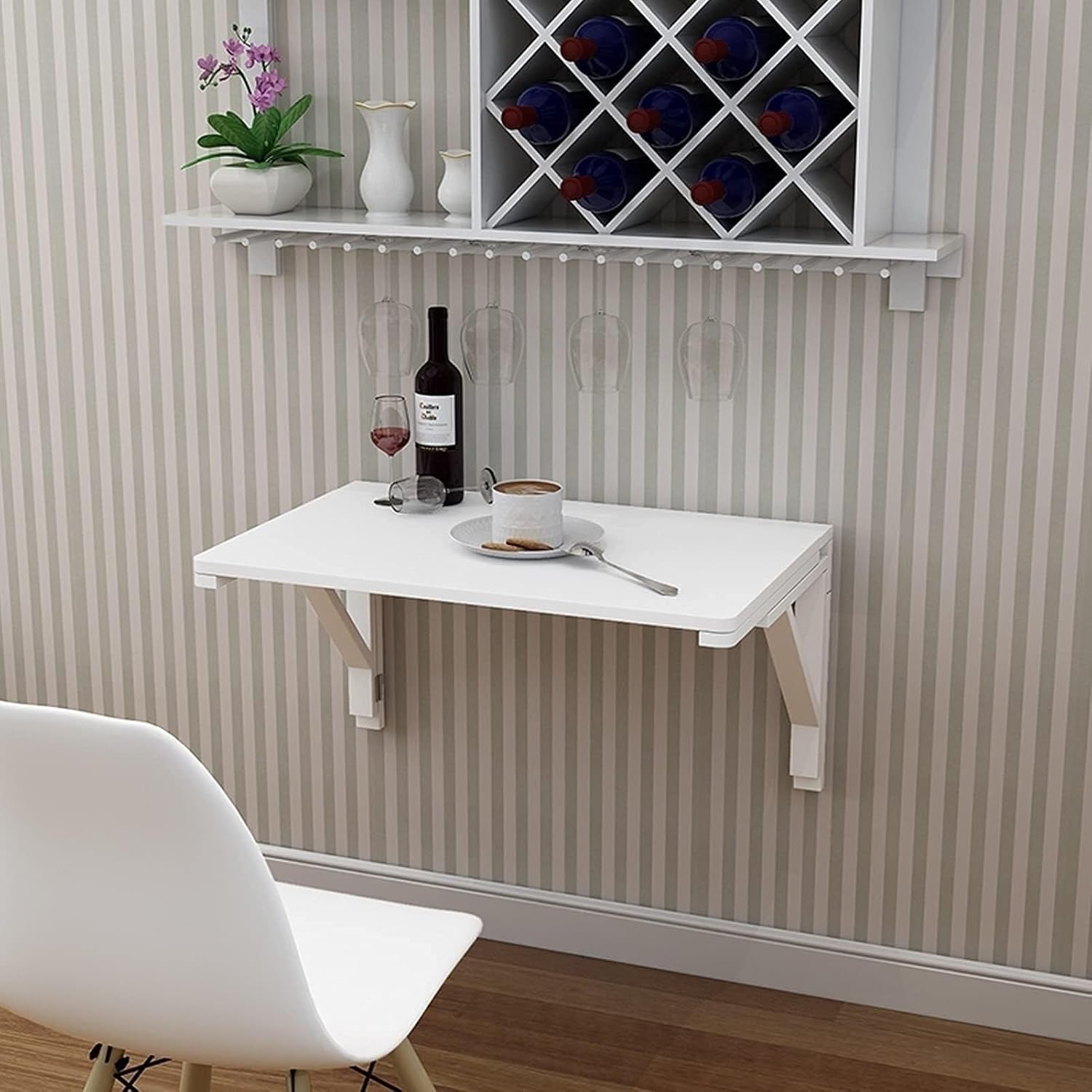 Wall-Mounted Folding Drop Leaf Table, 120 * 40 cm F5706
