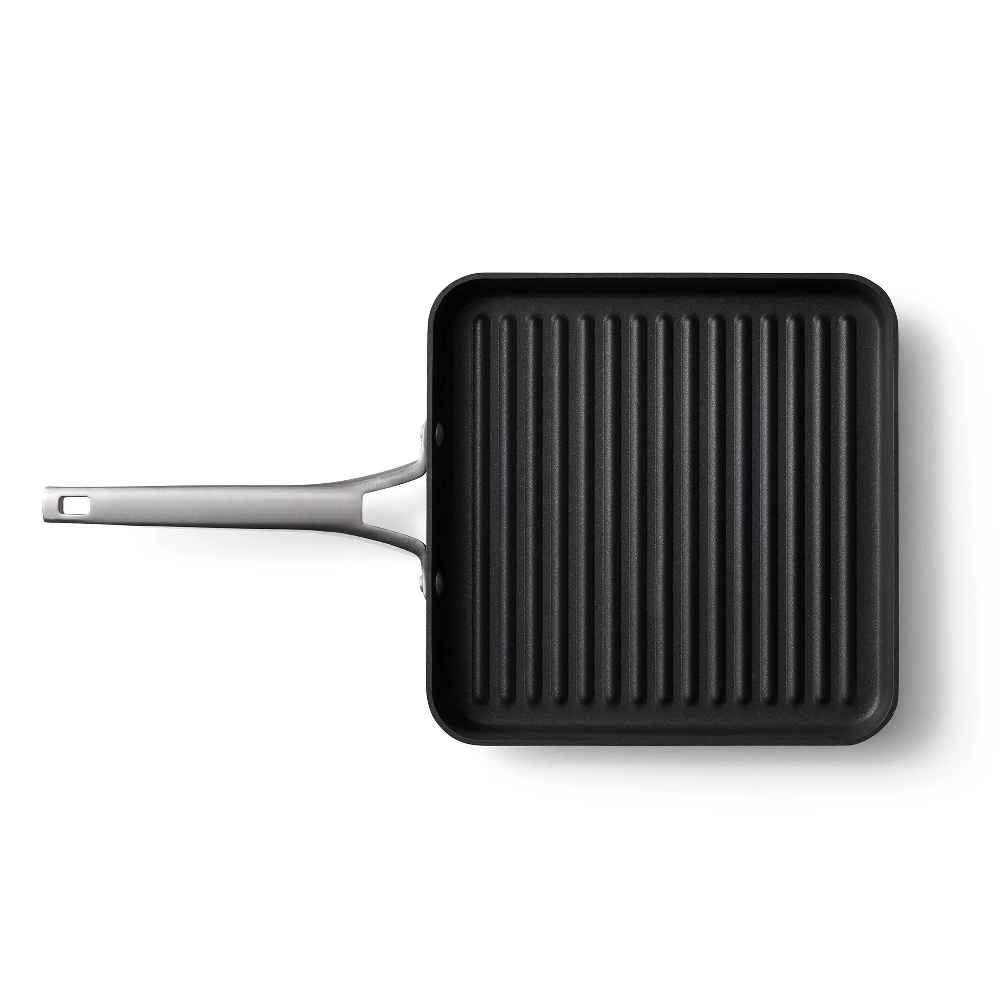 Black 11-Inch Nonstick Square Grill Pan Q647493