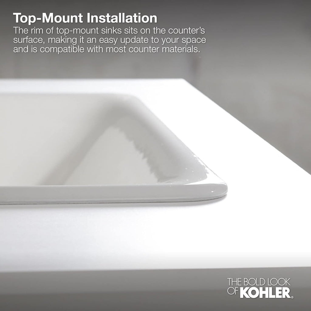 White Under-Mount Bathroom Sink K463344