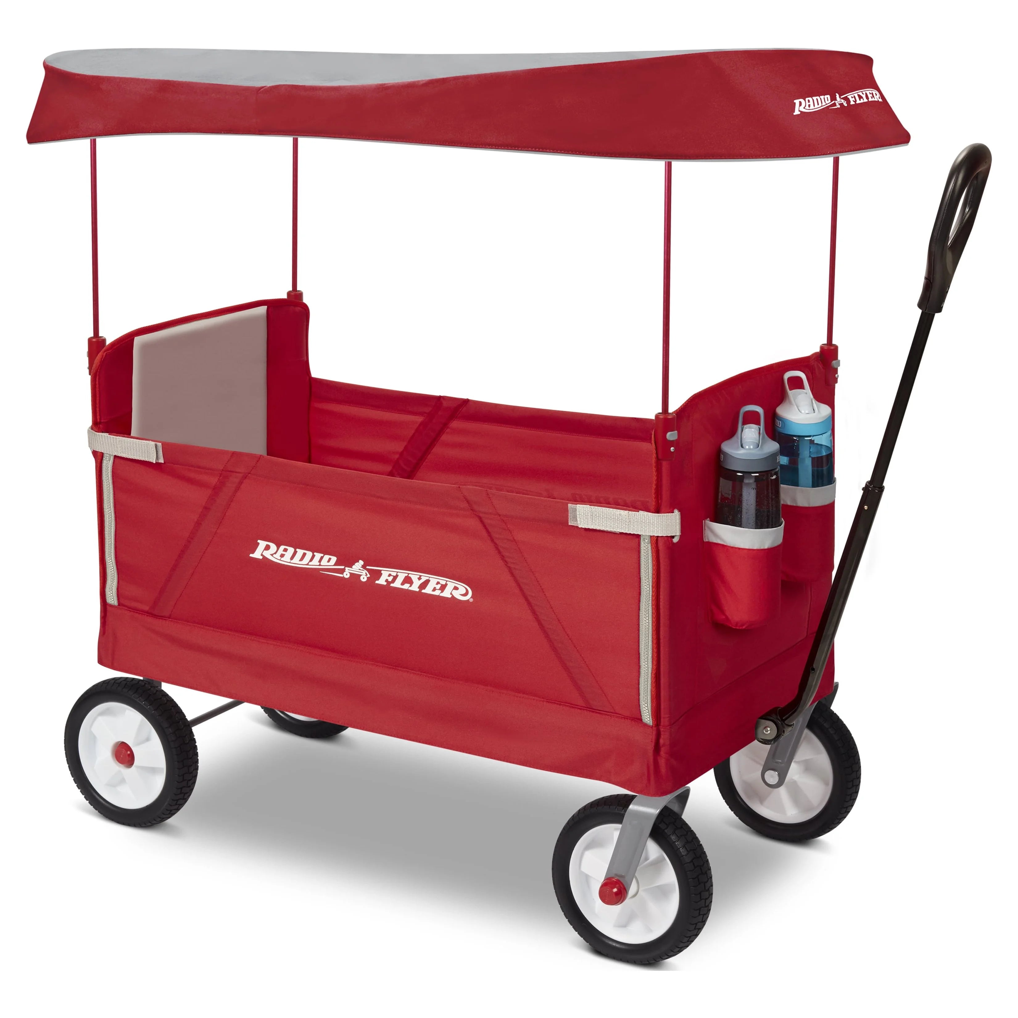 Red 3-in-1 Folding Kids Wagon with Canopy Q512