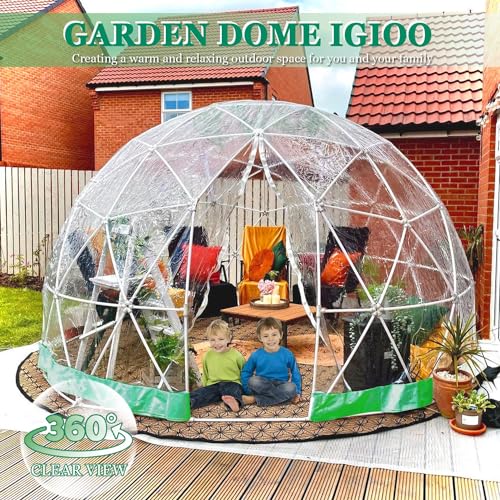 12FT Clear Bubble Tent Outdoor Weather Proof Pod Camping Patio Tent X13558