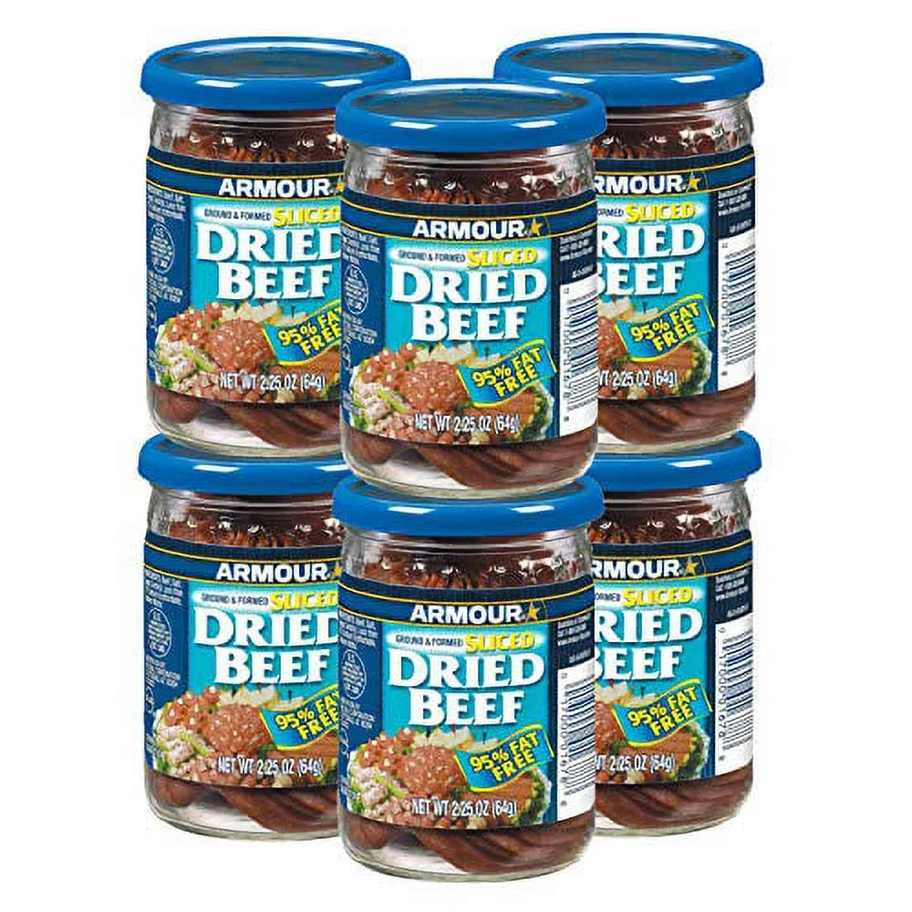 Sliced Dried Beef, 2.25 OZ, 6 Count S925