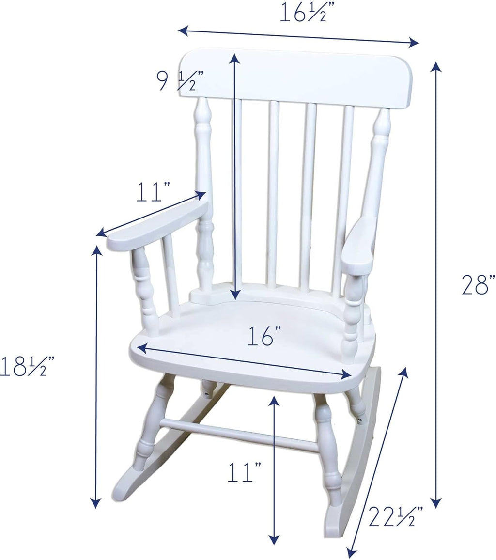 White Childrens Rocking Chair H474563