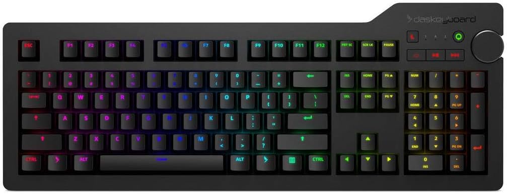 Wired Mechanical Keyboard, Cherry MX Brown Switches, Aluminum Top (104 Keys, Black) K782283