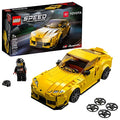 Toyota GR Supra Sports Car Toy Building Set with Racing Driver Minifigure T404988
