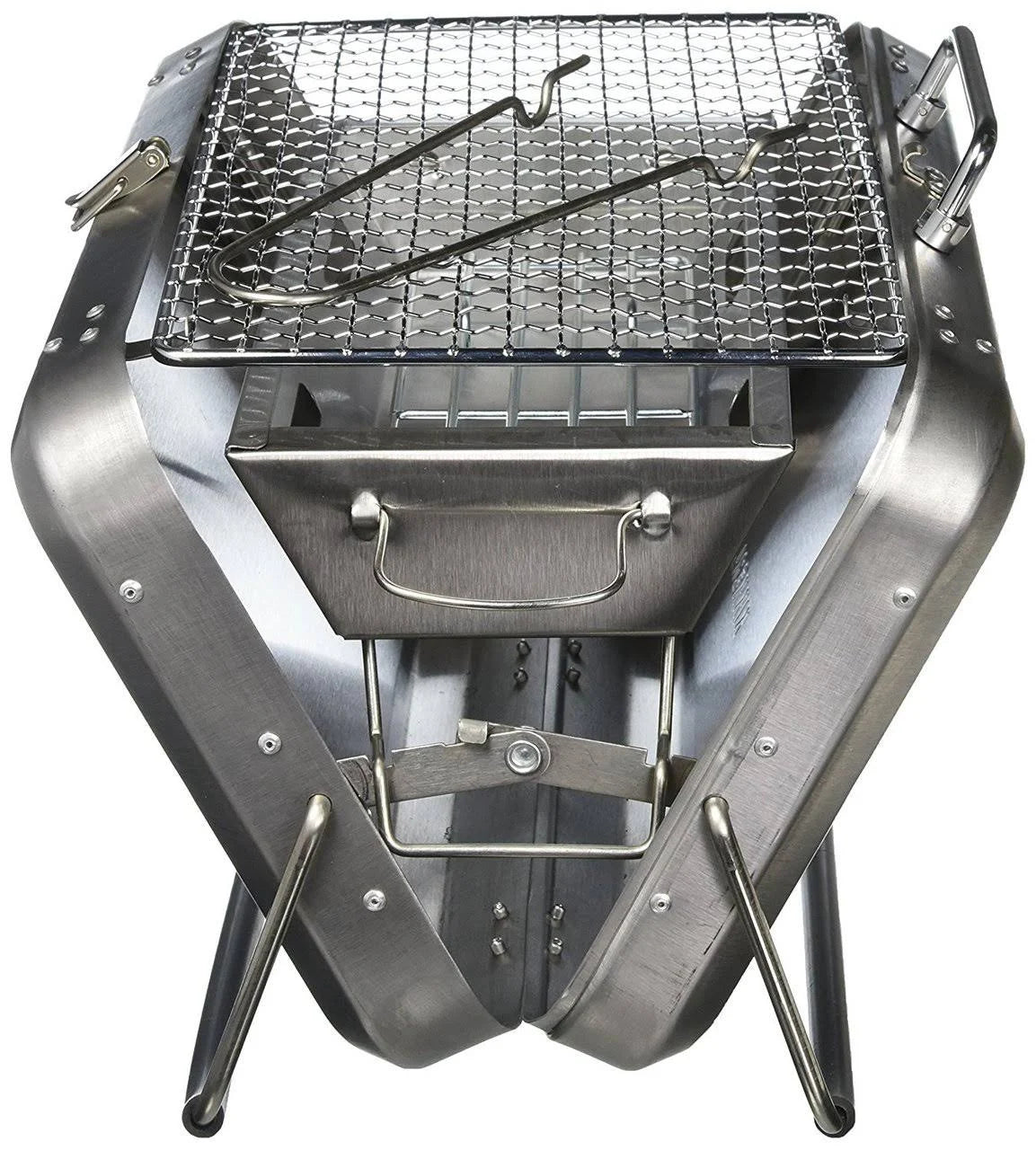 Portable BBQ Suitcase Silver J851995