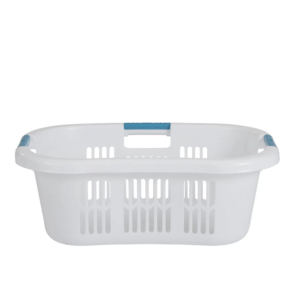 White 2.1 Bushel Plastic Laundry Basket K12271