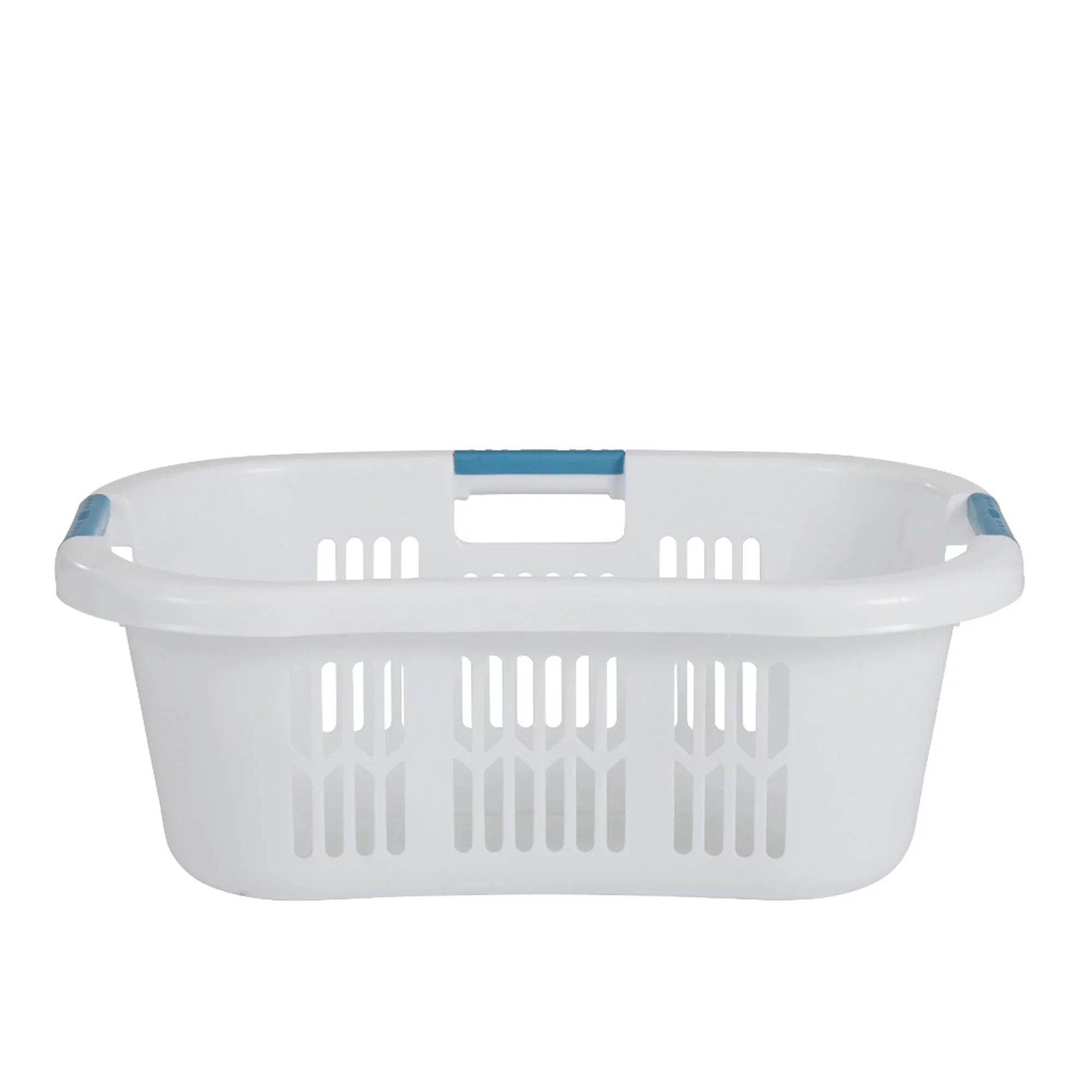White 2.1 Bushel Plastic Laundry Basket K12271