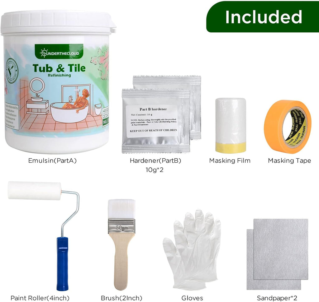 White 35 oz Tub and Tile Refinishing Kit Z263747