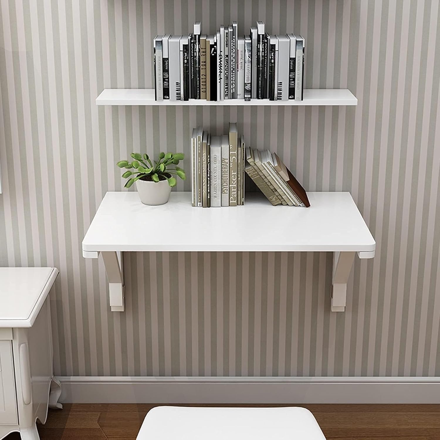 Wall-Mounted Folding Drop Leaf Table, 120 * 40 cm F5706