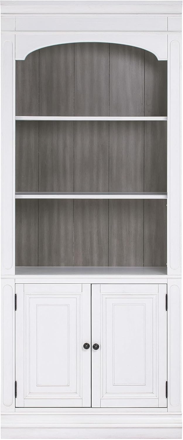 White 78" Wood Bookcase Y290958