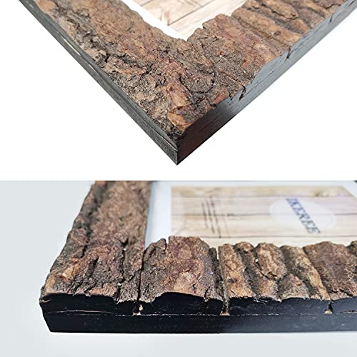 8x10 Rustic Wood Picture Frame with Real Bark T697099