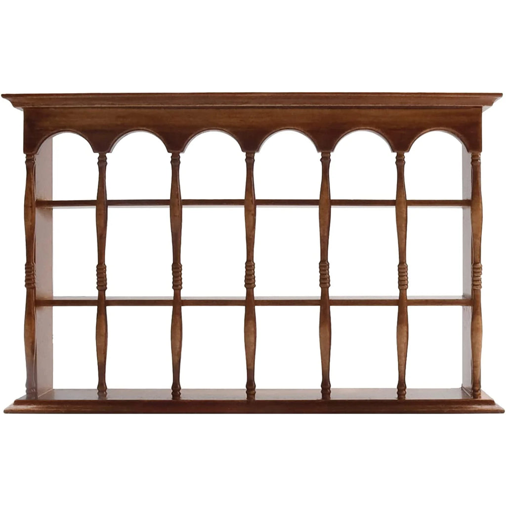 Walnut Color Miniature Wooden Wall Cabinet J1290