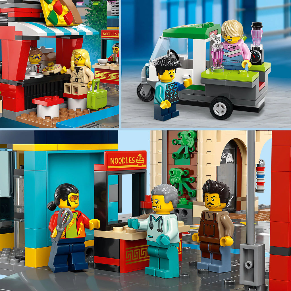 LEGO City Building Toy Set with 14 Minifigure Characters and Dog Figure D9998