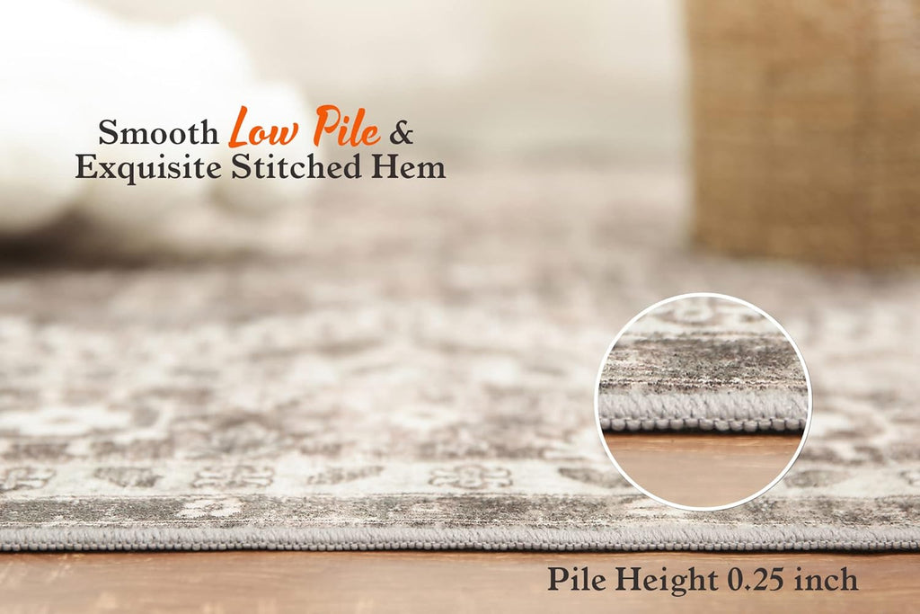 9x12 Stain Resistant Washable Anti Slip Vintage Tribal Area Rug G250