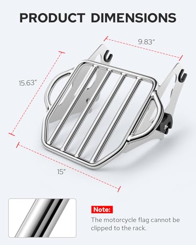 Chrome Detachable Luggage Rack O5725