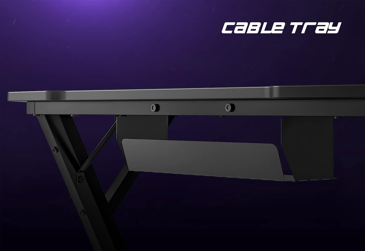 47 inch Gaming Desk with Carbon Fiber Surface and Cable Tray N695020