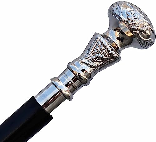 Brass Wooden Walking Cane D313112