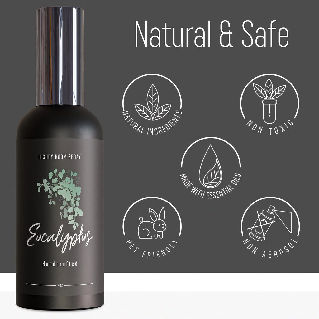 Room Spray Air Freshener Spray Essential Oil Mist (Eucalyptus, 4oz) C980