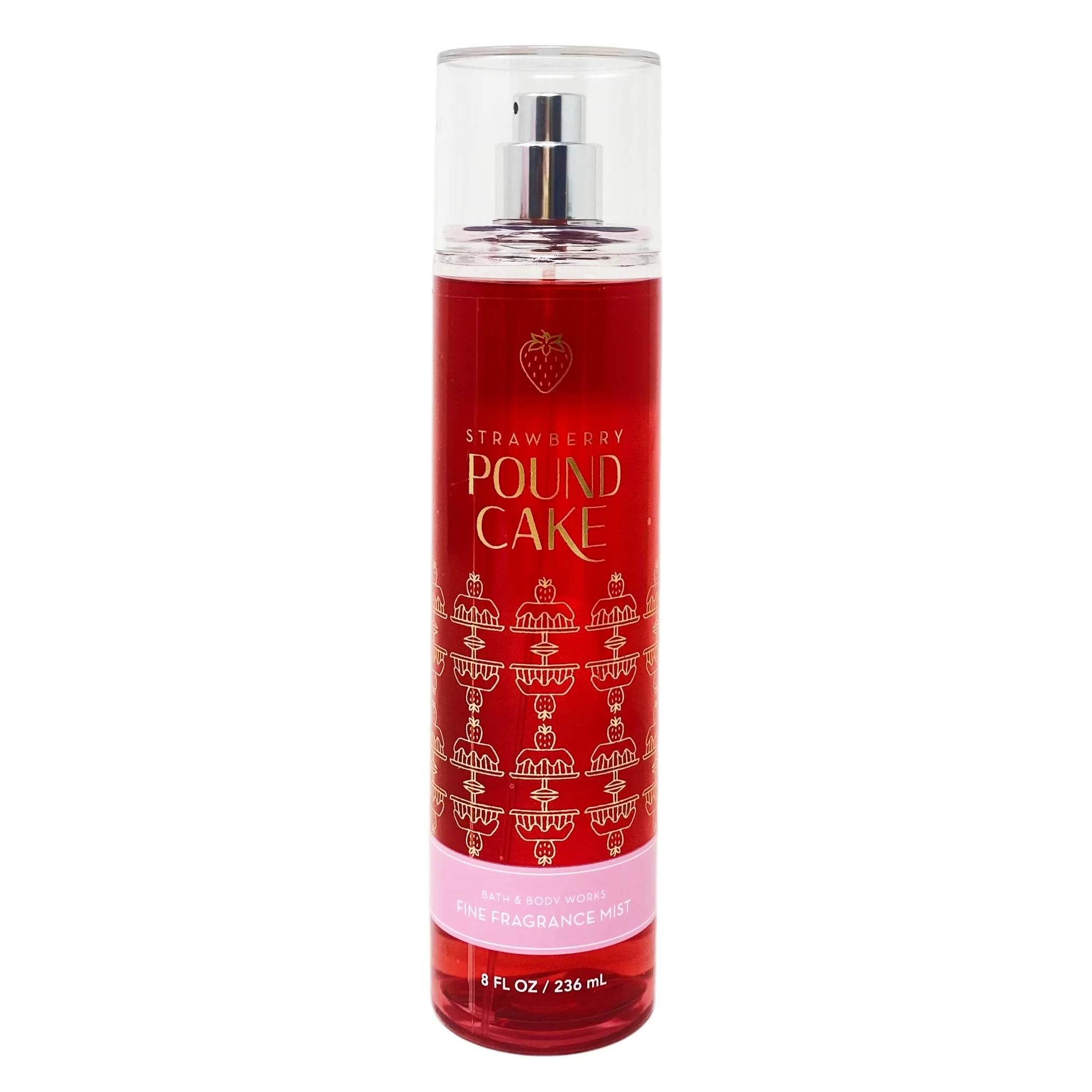 Strawberry Pound Cake 3 Piece Gift Set - Fragrance Mist - Shower Gel - Body Lotion - Full Size V188