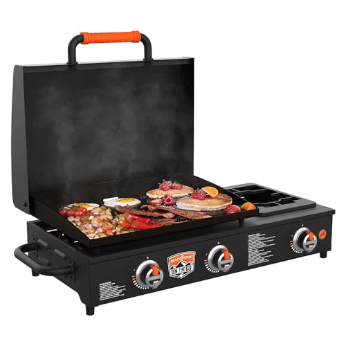 22 inch Black Flat Top BBQ Griddle S8155
