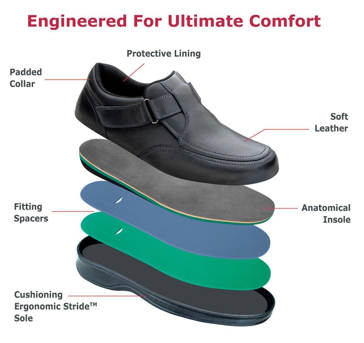 Black Leather Men's Shoes S711157