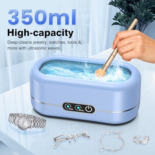 50KHz Ultrasonic Jewelry Cleaner with 304 Stainless Steel M747