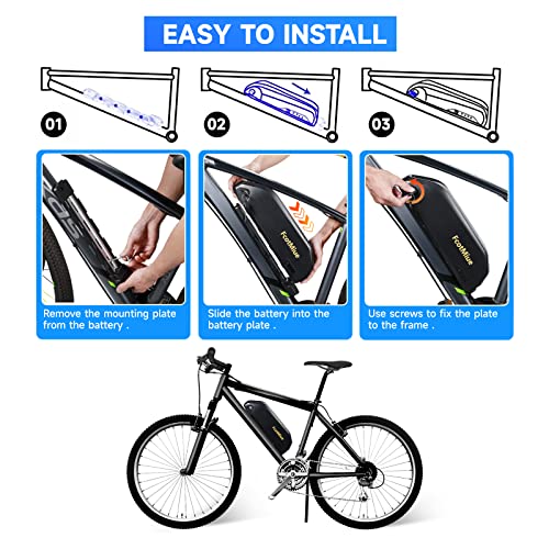 48V 20Ah Ebike Battery Pack Downtube Lithium Batteries with 3A Charger W485