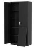 Metal Storage Cabinet with Lock, 4 Adjustable Shelves T92079