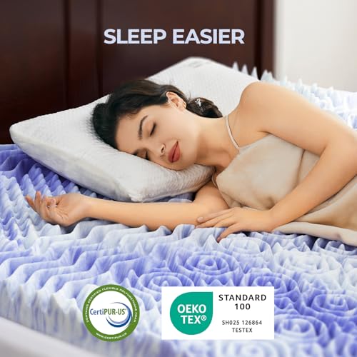 3 Inch Queen Memory Foam Mattress Topper with Cooling Gel Infused Foam M464087