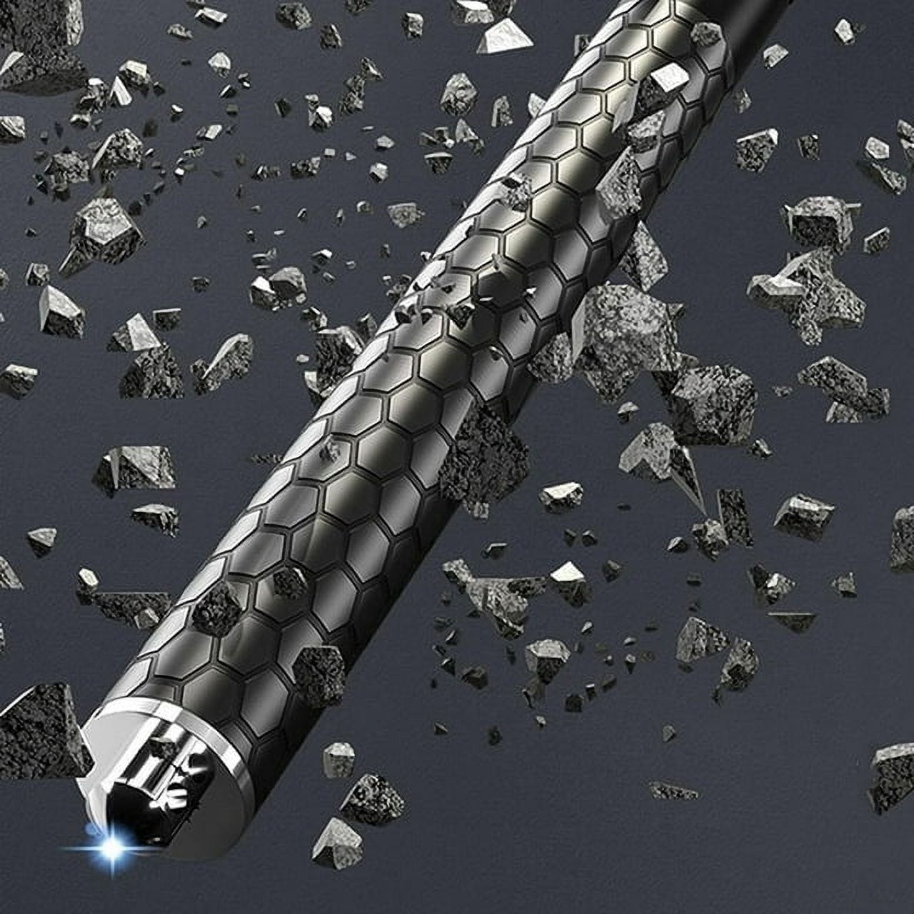 Enhanced Automatic Retractable Hiking Stick 3 Sections Trekking Poles with Sleeves and Tail Ropes Non-Slip Q131