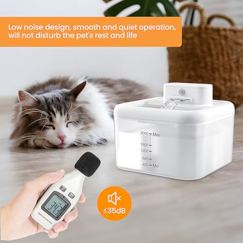 68Oz/2.0L Wireless Cat Water Fountain E116697