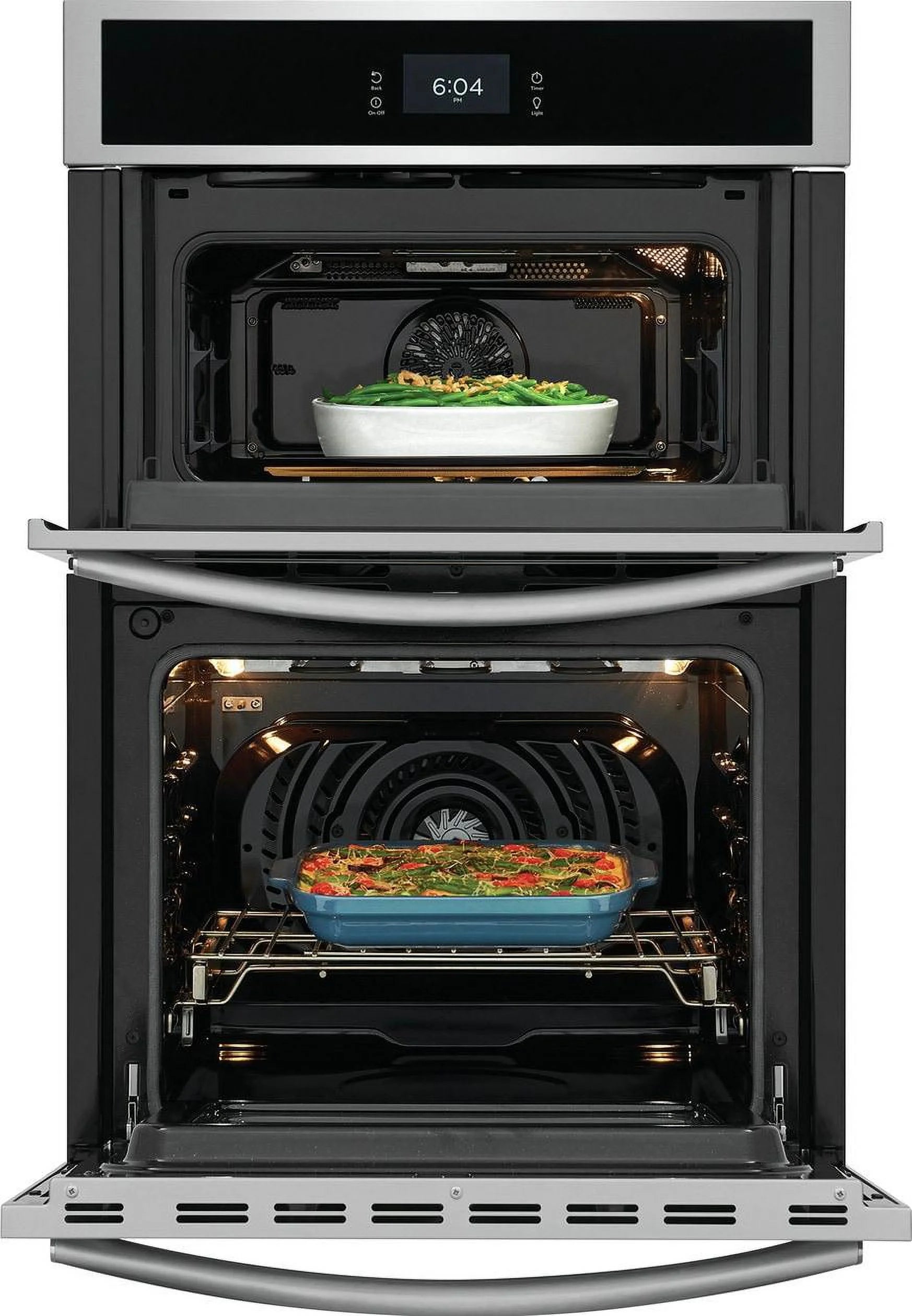 Black Stainless Steel Electric Oven and Microwave Combo B342939