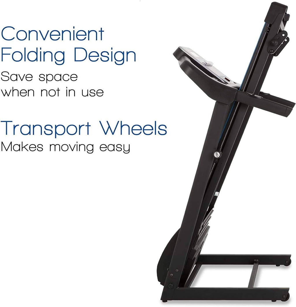 Folding Treadmill Black O91258