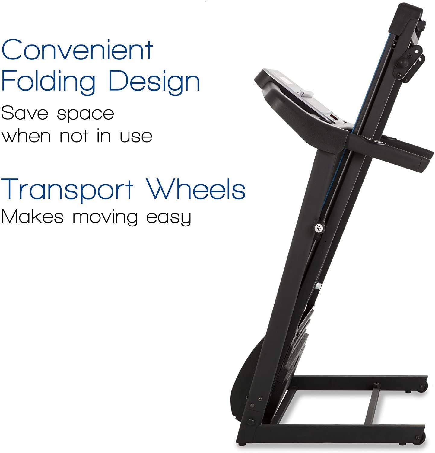 Folding Treadmill Black O91258