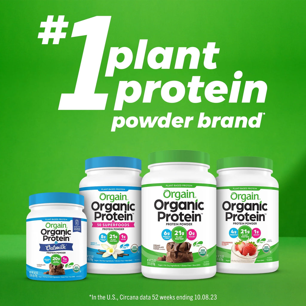 21g Organic Vegan Plant Based Vanilla Bean Protein Powder Z12294