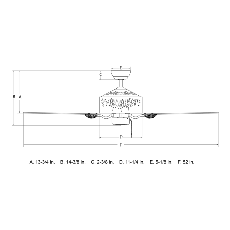 52x22 Ceiling Fan I71255