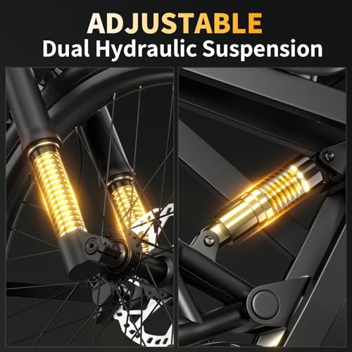 Electric Dirt Bike with 1440Wh Battery 30AH, 25 Inch Fat Tire N8692