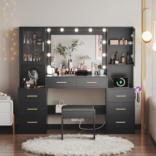 White Vanity Table with Drawer Dresser, 5 Drawers Z627082