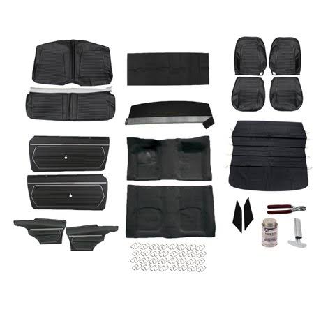 Black Interior Kit for 1969 Camaro Coupe Bucket Seats P149905