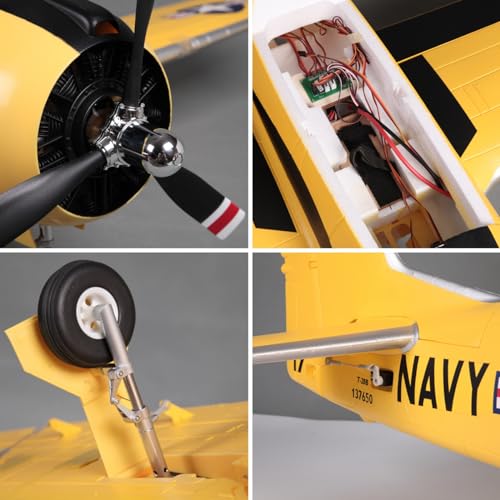 Yellow 1400mm Wingspan RC Airplane PNP E382938