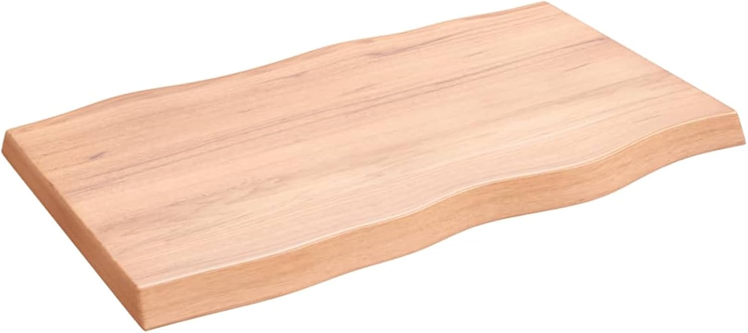 Treated Solid Wood Live Edge Table Top 39.4in x 23.6in W644620
