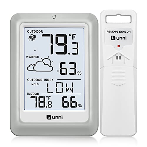 Pink Wireless Weather Station with Remote Sensor A9980