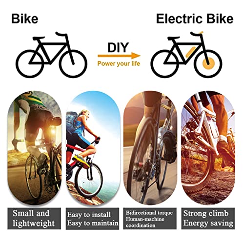 1500W 48V Brushless Gear Front Rear Hub Motor Bicycle Ebike Conversion Kit G26347
