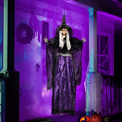 47” Animated Witch Halloween Decorations W266